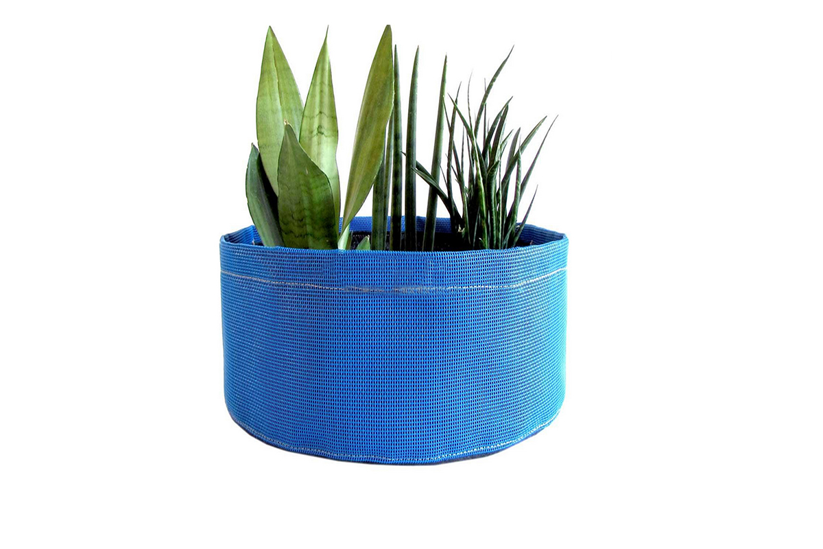 China Manufacturer PVC Blue Mesh Plant Grow Bag